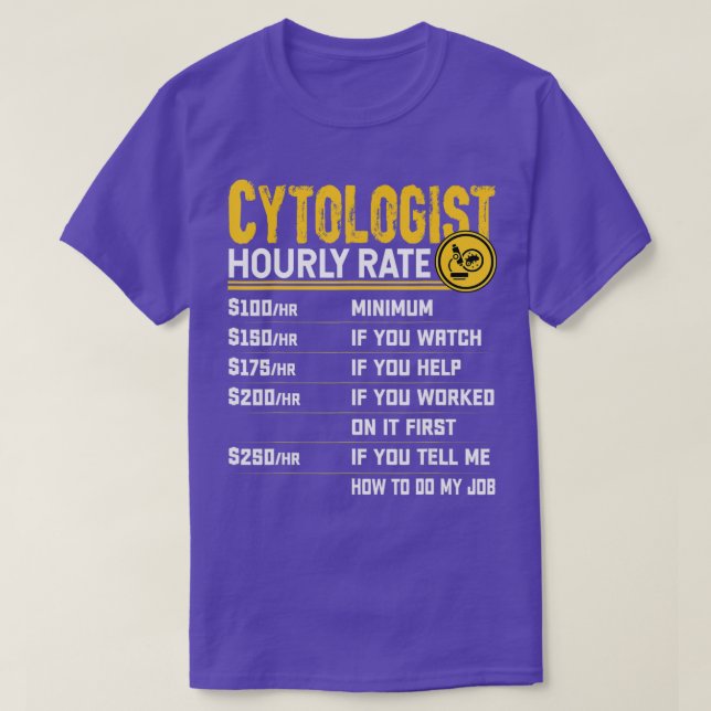 Camiseta Microbióloga de citología citológica Hora de micro (Diseño del anverso)