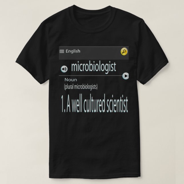 Camiseta microbiología 34 (Diseño del anverso)