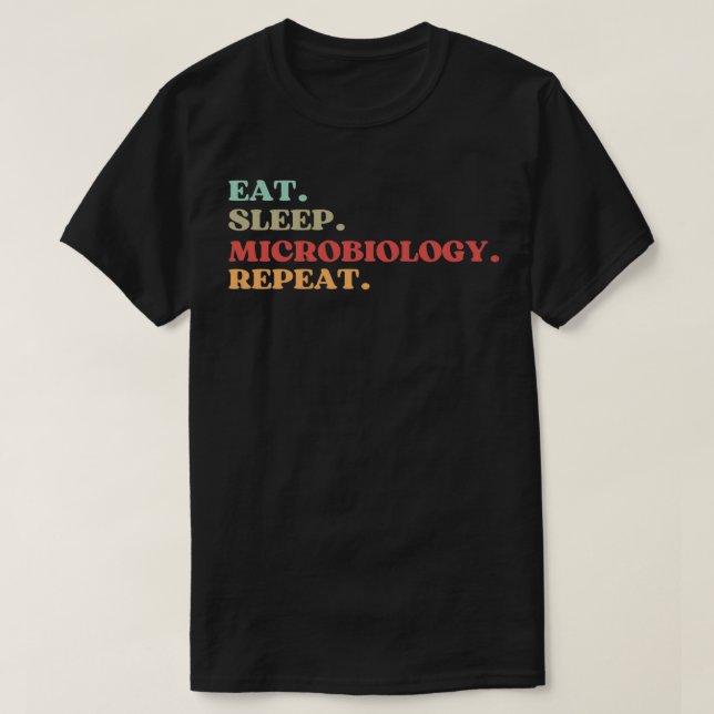 CAMISETA MICROBIOLOGÍA DE DORMIR DURMIDO REPITE LA CITA MEJ (Diseño del anverso)