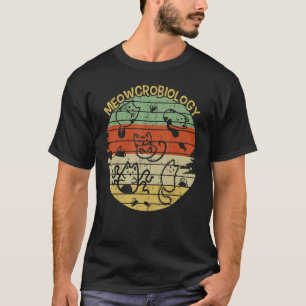 Camiseta Microbiología de la Meowcrobiología Biología de la
