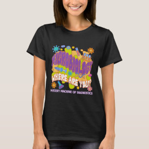 Camiseta Microbiología Máquina De Misterio De Diagnósticos 