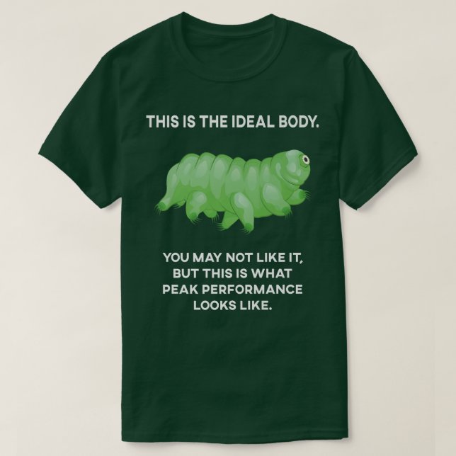Camiseta Microbiología tardía corporal ideal Agua B (Diseño del anverso)