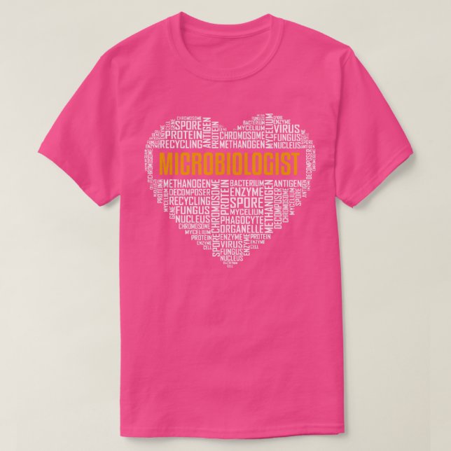 Camiseta Microbiólogo Corazón de Amor (Diseño del anverso)