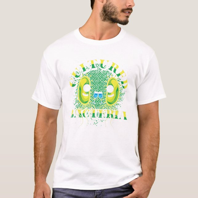 Camiseta Microbiólogo de biología Beber vino cultivado (Anverso)
