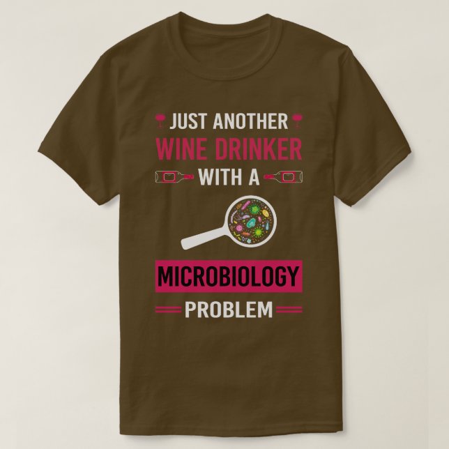 Camiseta Microbiólogo de Microbiología de Bebedores de Vino (Diseño del anverso)