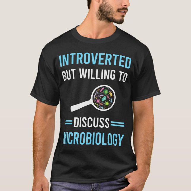 Camiseta Microbiólogo de Microbiología Introvertida (Anverso)