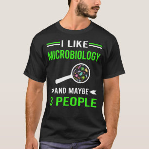 Camiseta Microbiólogo de microbiología verde 3 personas