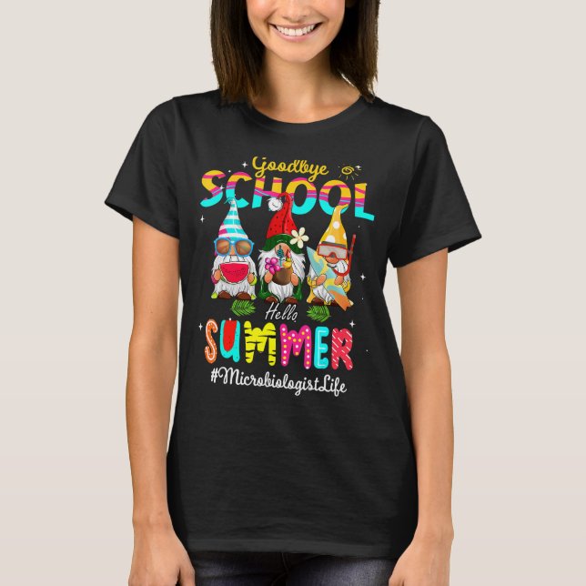 Camiseta Microbiólogo Gnome Escuela de Adiós (Anverso)