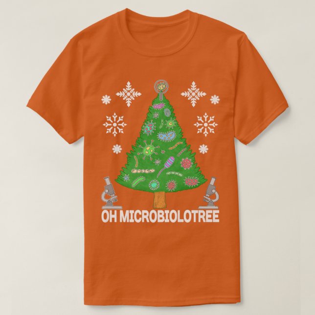 Camiseta Microbiólogo gracioso Microbiología de Árbol de Na (Diseño del anverso)