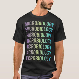 Camiseta Microbiólogo Microbiología Azul Púrpura