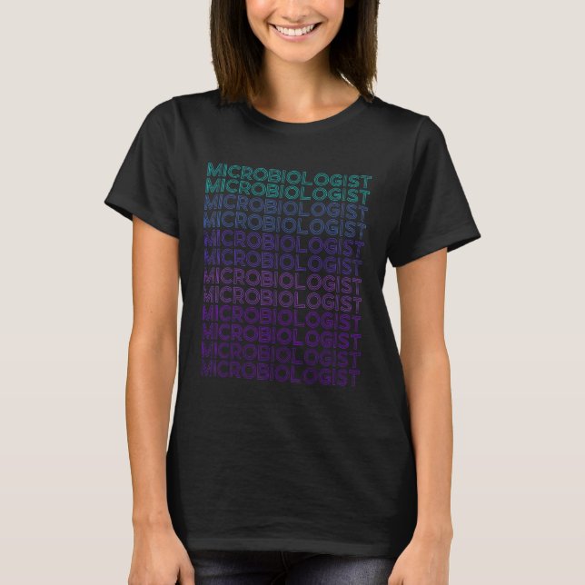 Camiseta Microbiólogo Retro de Microbiología (Anverso)
