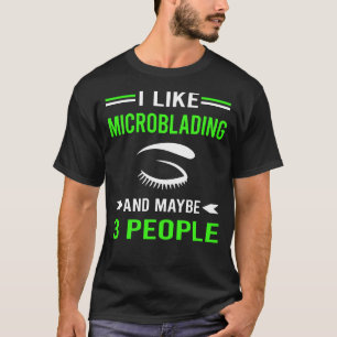 Camiseta Microblade de microblando verde para 3 personas