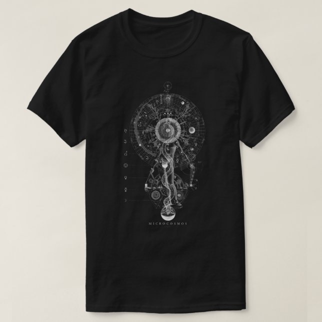 Camiseta MICROCOSMOS GODHEAD - Geometría sagrada oculta T-S (Diseño del anverso)