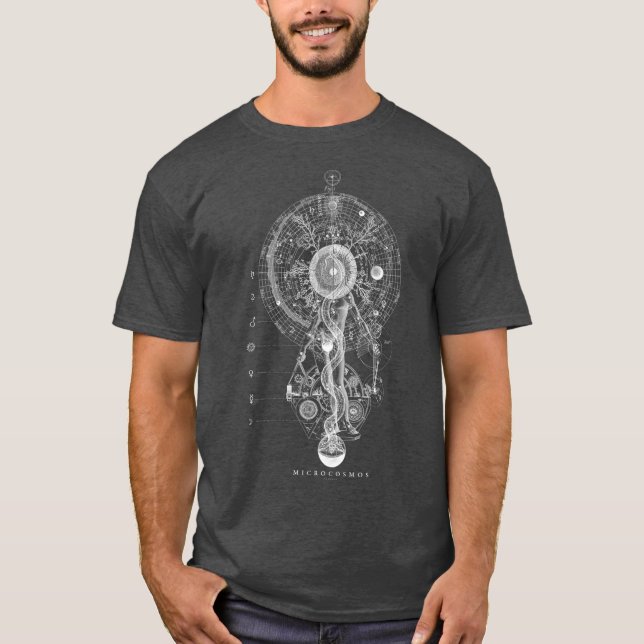 Camiseta MICROCOSMOS GODHEAD  Occult Sacred Geometry (Anverso)