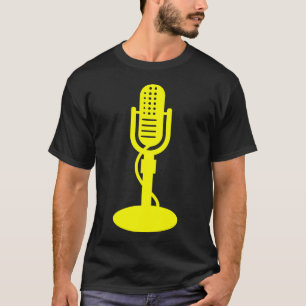 Camiseta Micrófono - amarillo