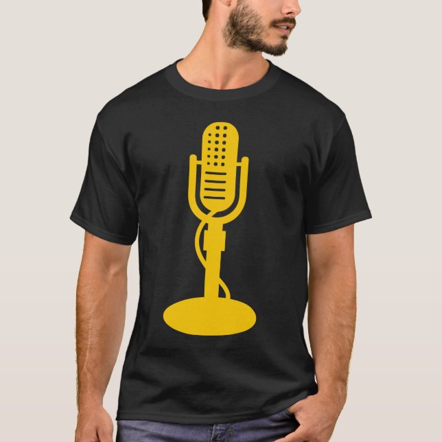 Camiseta Micrófono - Ámbar (Anverso)