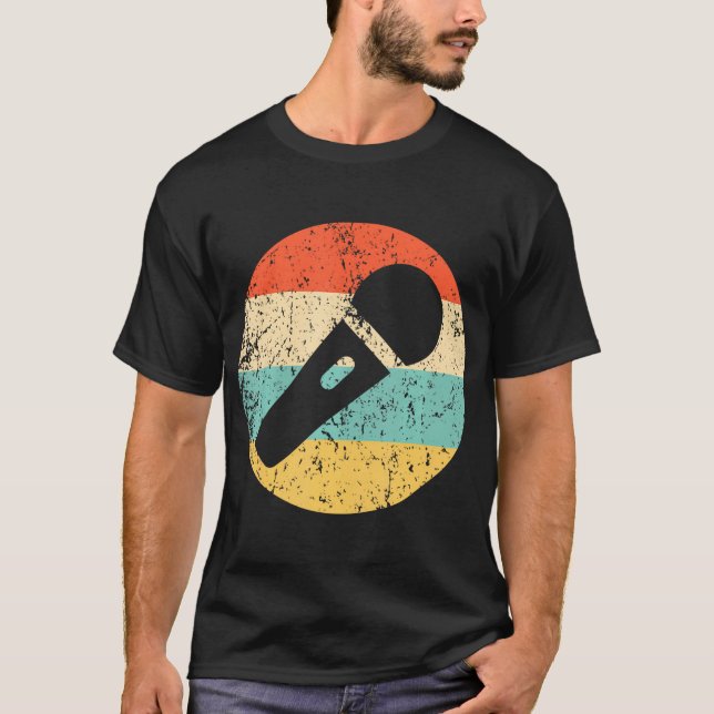 Camiseta Micrófono de cantante de karaoke (Anverso)