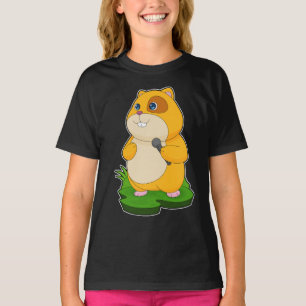 Camiseta Micrófono de Música para Hámster Cantante