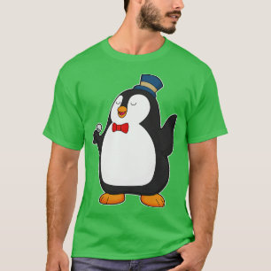 Camiseta Micrófono de un cantante pingüino