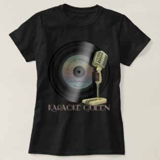 Camiseta Micrófono divertido de la reina del Karaoke