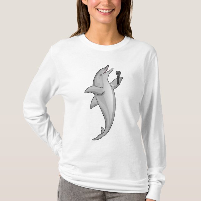 Camiseta Micrófono Dolphin Singer (Anverso)