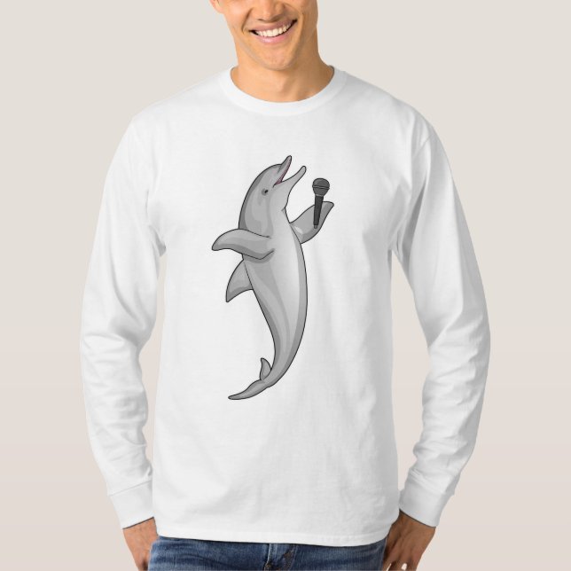 Camiseta Micrófono Dolphin Singer (Anverso)