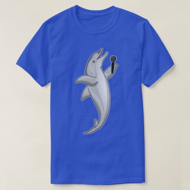 Camiseta Micrófono Dolphin Singer (Diseño del anverso)