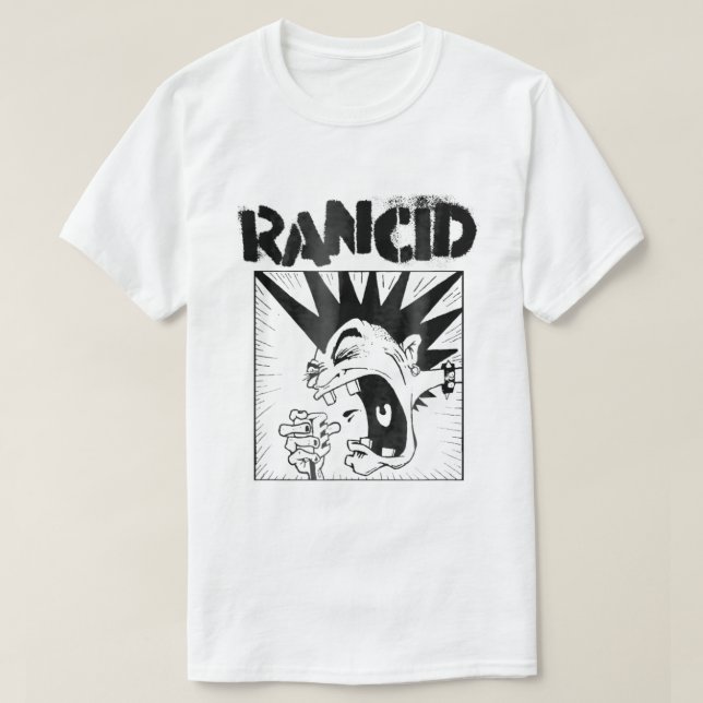 Camiseta Micrófono Rancid Oficial de Mercancías (Diseño del anverso)