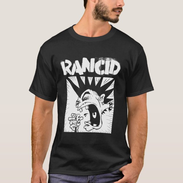 Camiseta Micrófono Rancid Oficial de Mercancías (Anverso)