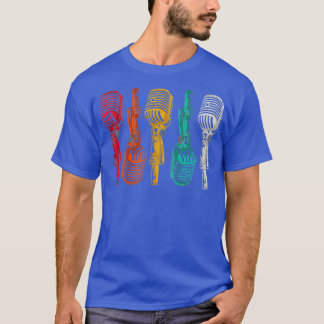 Camiseta Micrófono retro de cantante de karaoke - Viñeta di