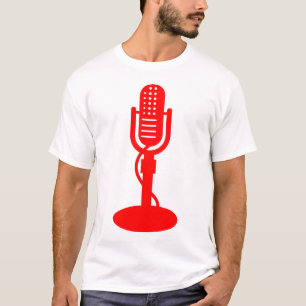 Camiseta Micrófono - Rojo