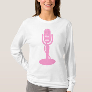 Camiseta Micrófono - Rosa