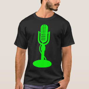 Camiseta Micrófono - Verde