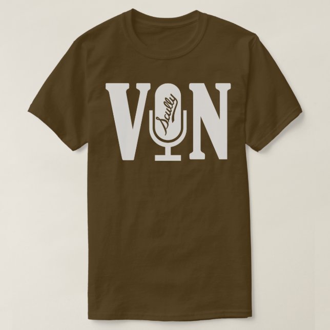 Camiseta Micrófono Vin Scully 1 (Diseño del anverso)