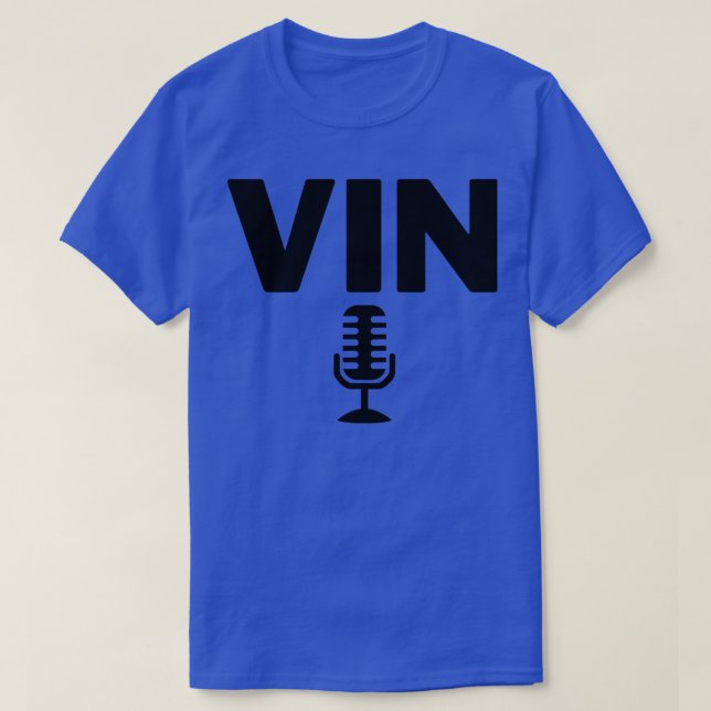 Camiseta Micrófono Vin Scully 15 (Diseño del anverso)