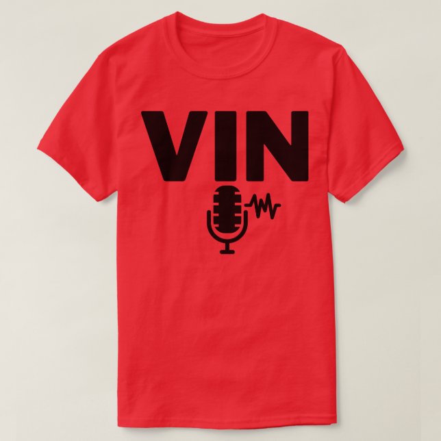 Camiseta Micrófono Vin Scully 18 (Diseño del anverso)