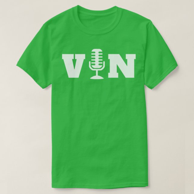 Camiseta Micrófono Vin Scully 6 (Diseño del anverso)