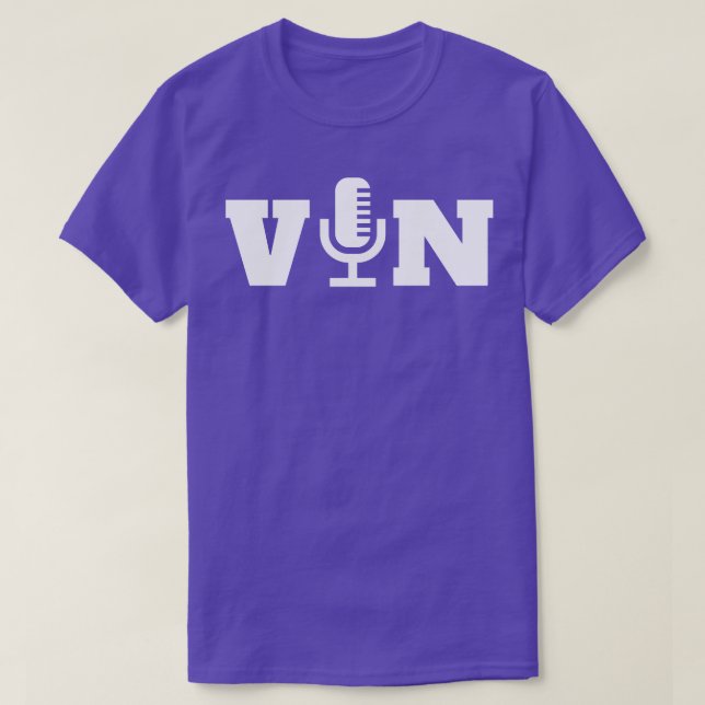Camiseta Micrófono Vin Scully 9 (Diseño del anverso)