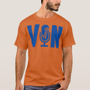 Camiseta Micrófono Vin Scully de micrófono Vin 1