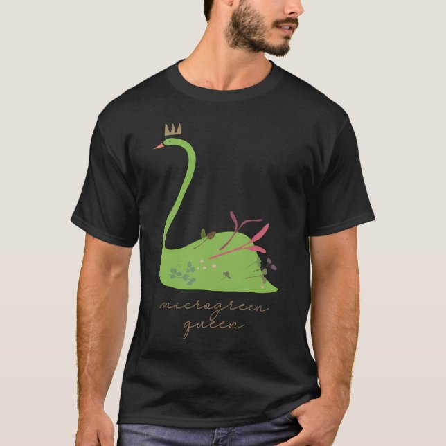 Camiseta Microgreen Queen Microgreens Urban Farm Gardening (Anverso)