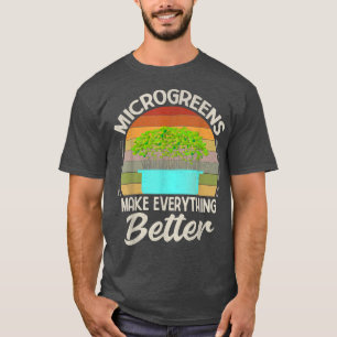 Camiseta Microgreens Vegan Funny Microgreen Farmer Gardenin
