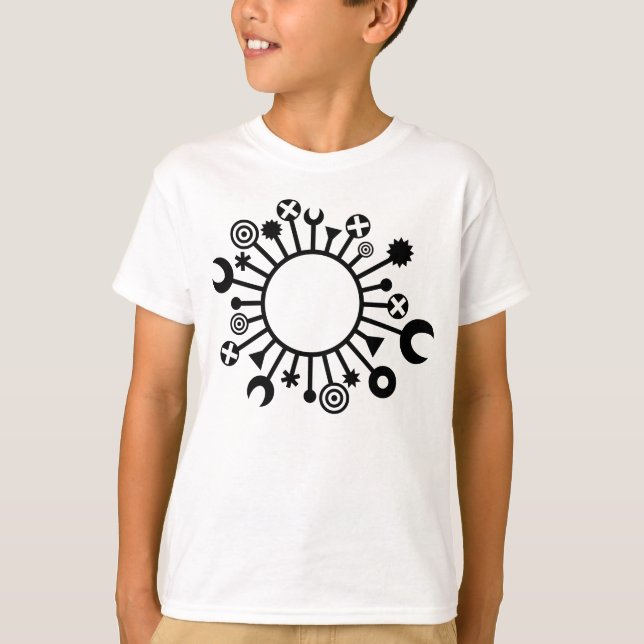 Camiseta microorganismo - Negro (Anverso)