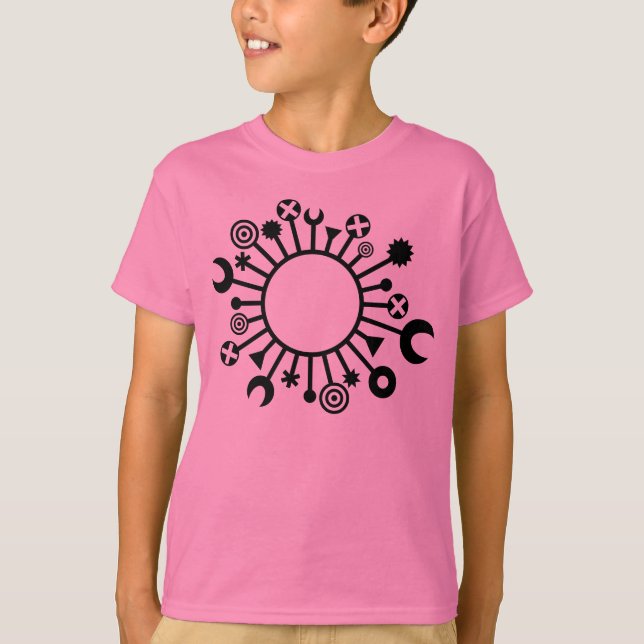 Camiseta microorganismo - Negro (Anverso)