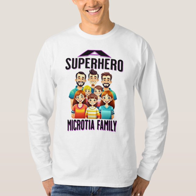 Camiseta Microorganismos superhéroes (Anverso)