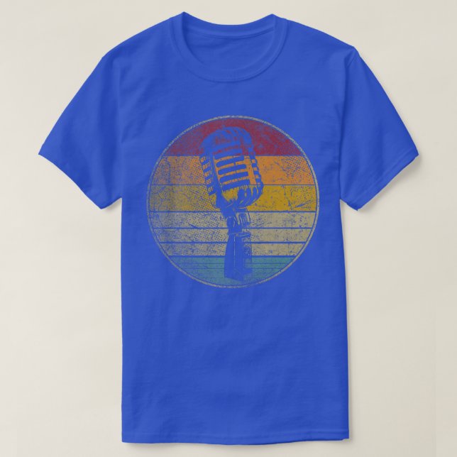 Camiseta Microphone Singer Music Musician Country Rock Gift (Diseño del anverso)