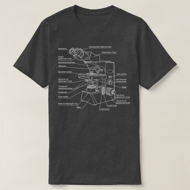 Camiseta Microscope Science Technician Lab Technician Premi (Diseño del anverso)