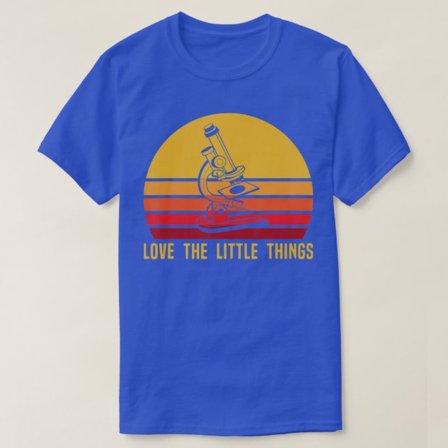 Camiseta Microscopía científica amor cosas pequeñas microsc (Diseño del anverso)