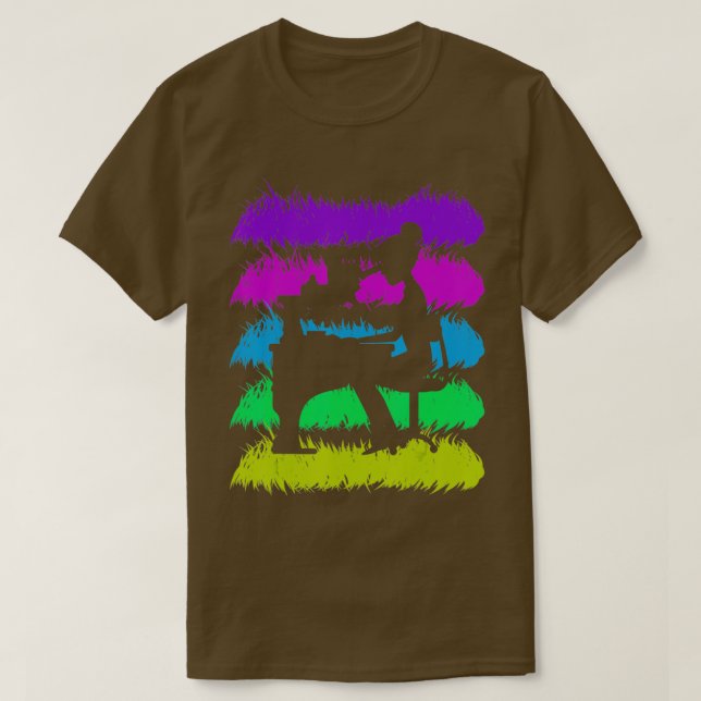 Camiseta Microscopía Colores lúdicos con sombra (Diseño del anverso)