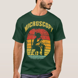 Camiseta Microscopía Microscopio Ciencia Microbiología Dise