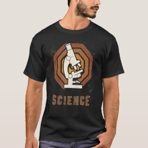 Camiseta Microscopio de Ciencia Vintage Retro Clásico Amor